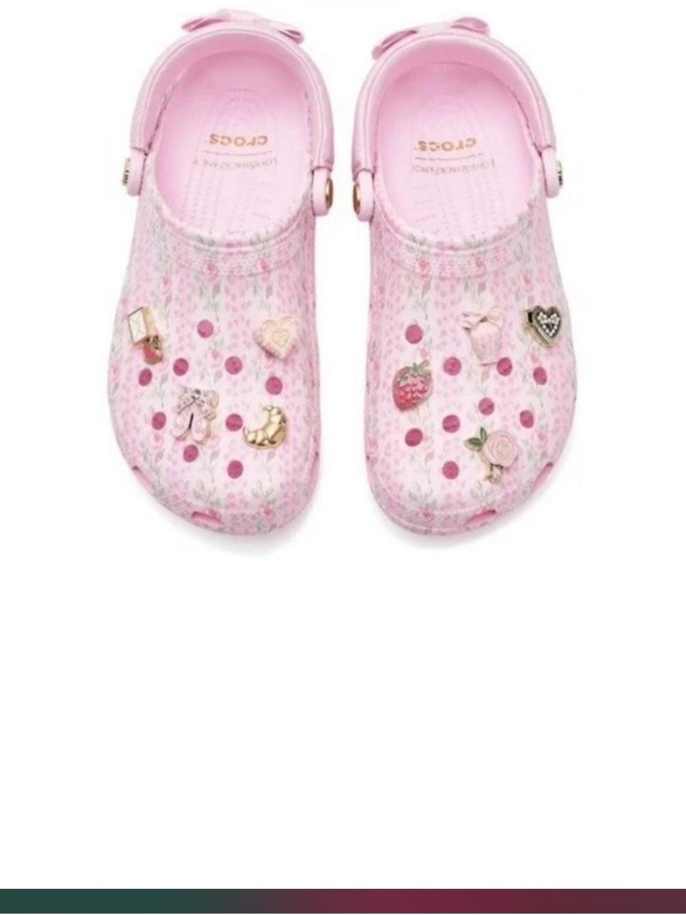 Crocs x LoveShackFancy Classic Clogs Pink Milk Size Women 7 Men  5 New Limited.